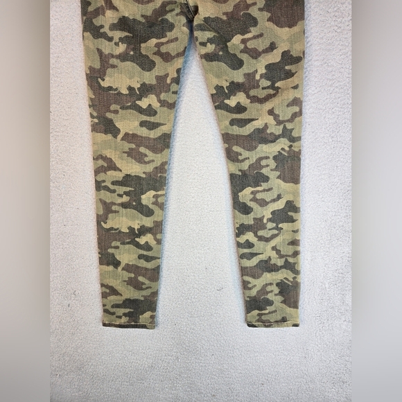 Hudson Crop Krista Womens Sz 27 Camo Super Skinny Stretch Low Rise Jeans - Picture 11 of 14